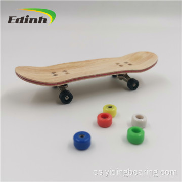 Mini patineta de dedo con rodamientos de madera para tablero de dedos